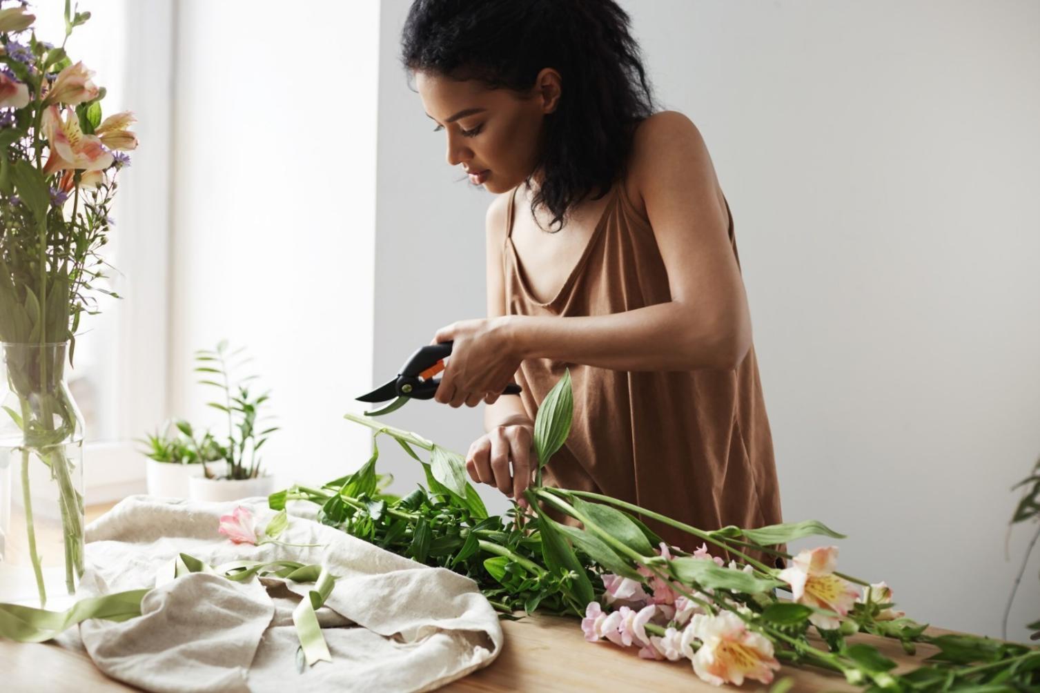 Zorgvuldig gekozen bloemen voor zakelijke gelegenheden
